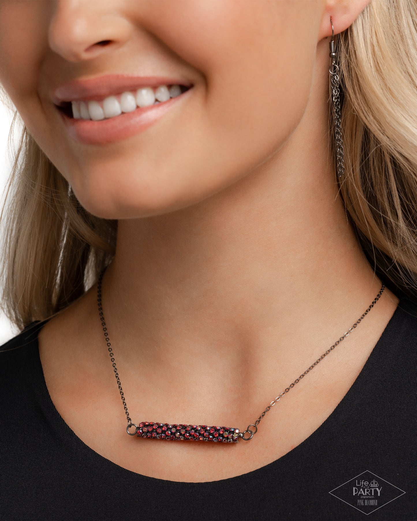 Timelessly Twinkling Red Necklace