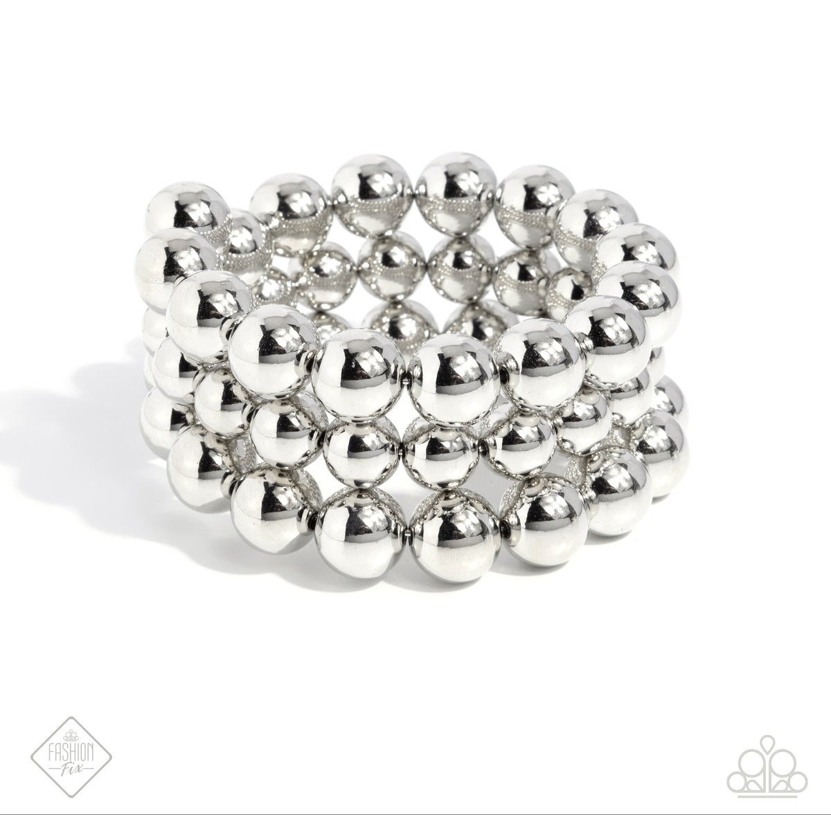Refreshing Raindrops Silver Coil Bracelet