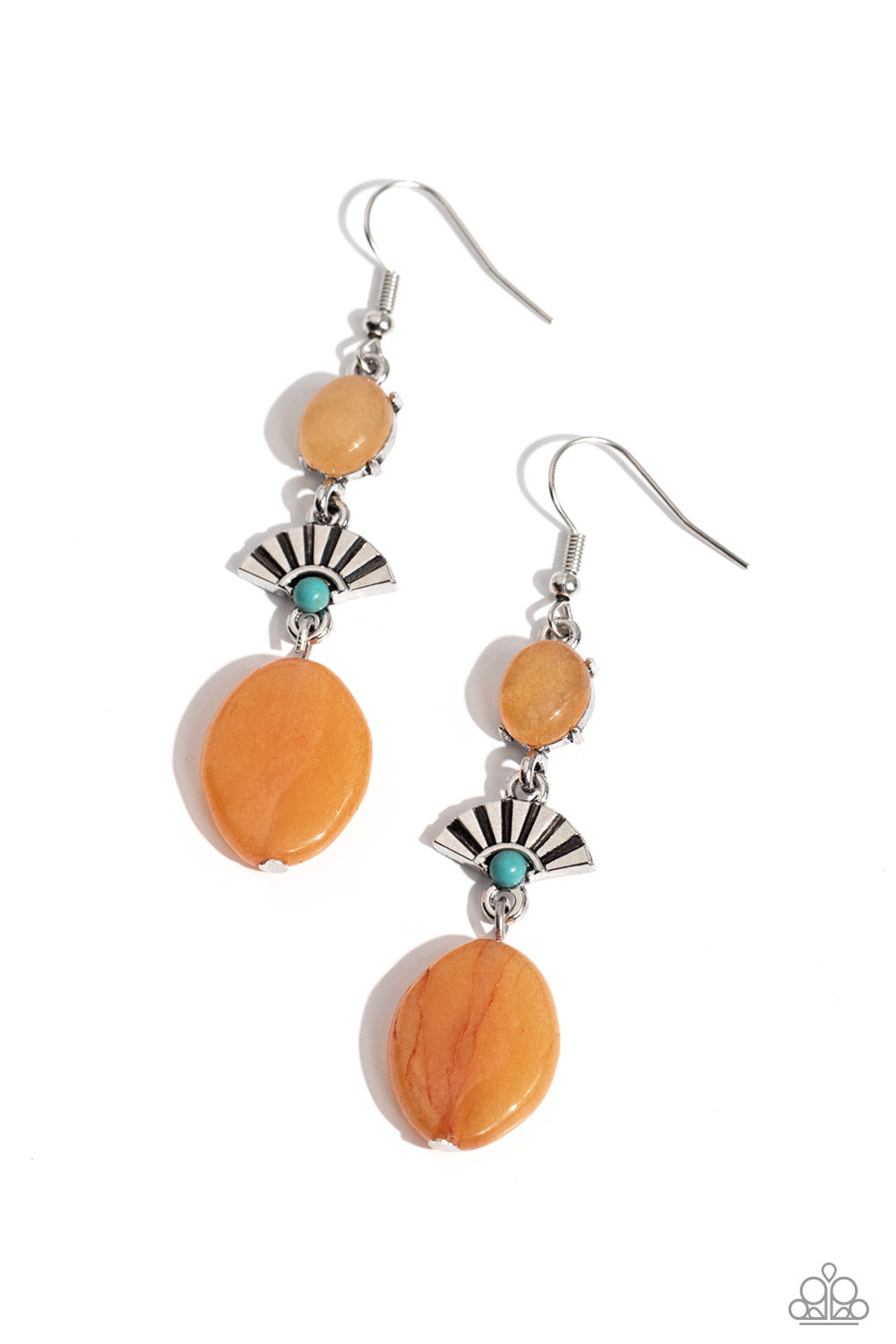 Creative Cascade Orange Earrings