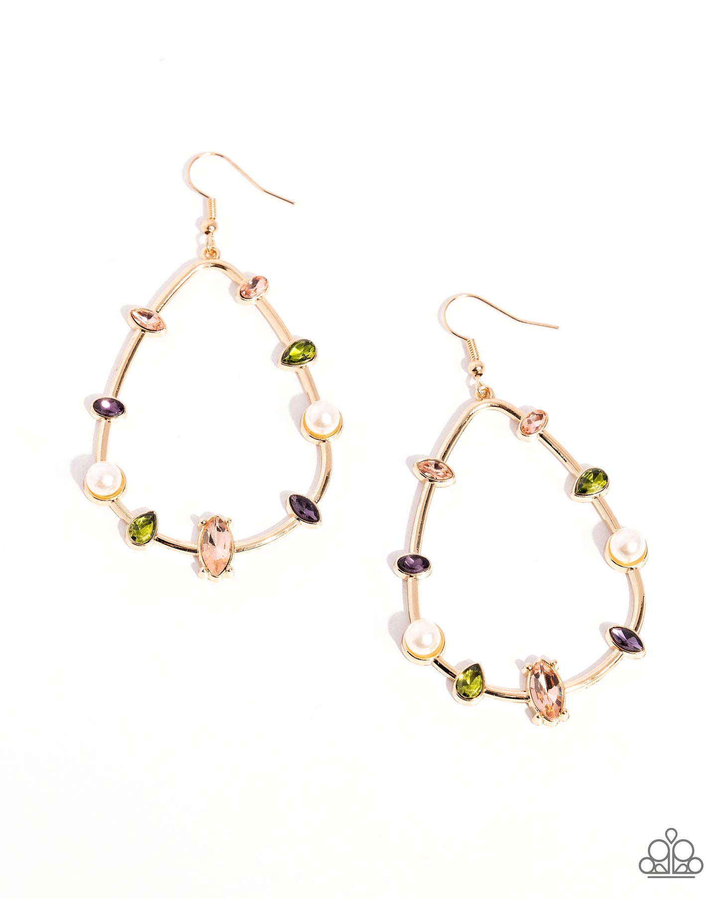 Dazzling Diversity Gold Earrings
