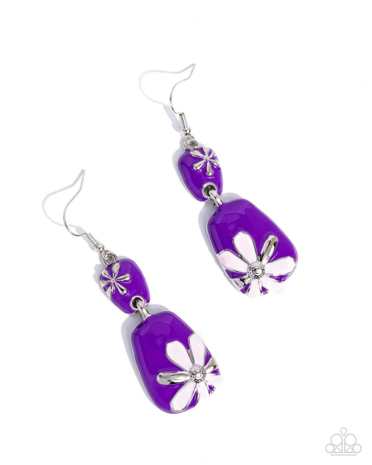 Floral Familia Purple Earrings