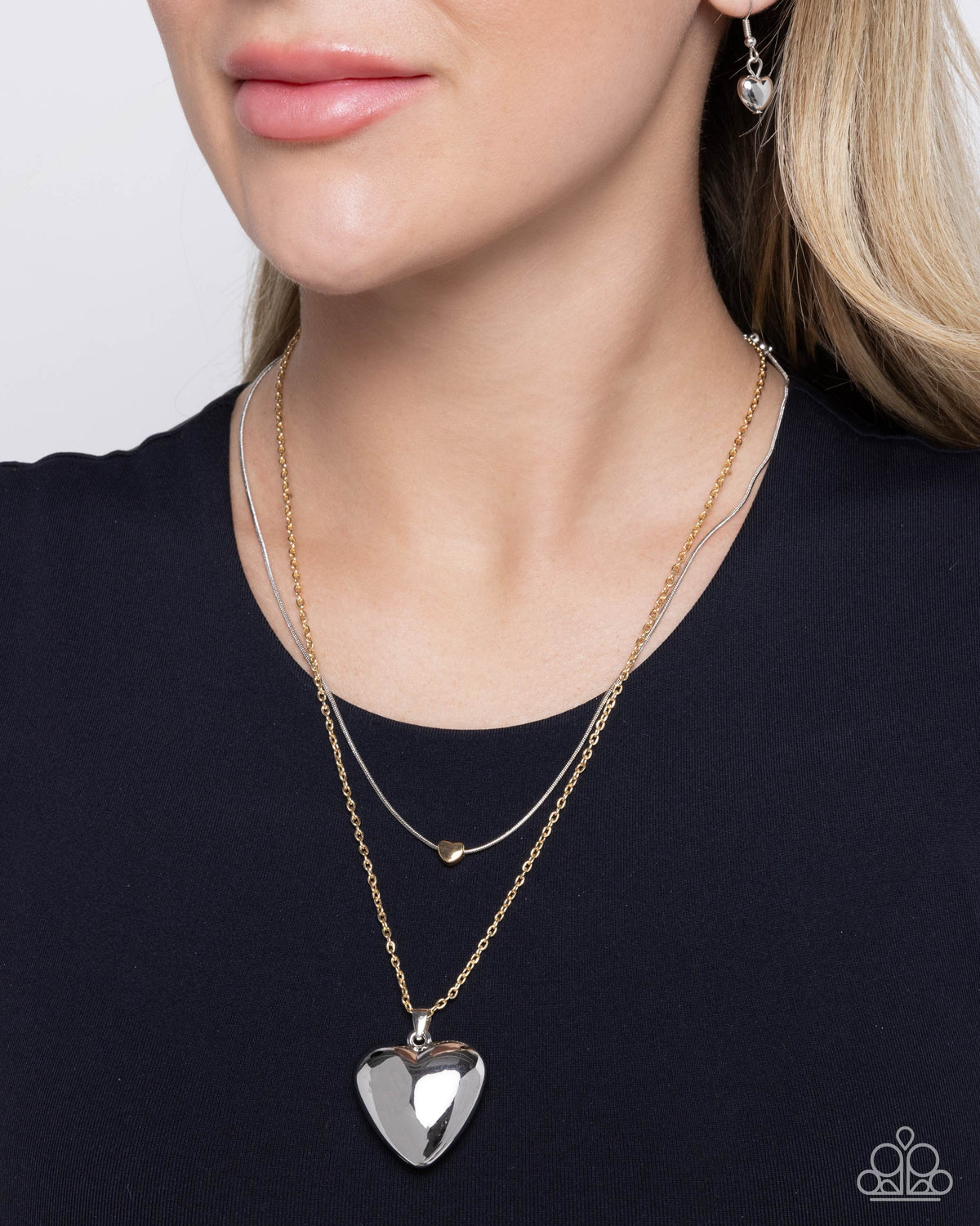 Halting Hearts Multi Necklace