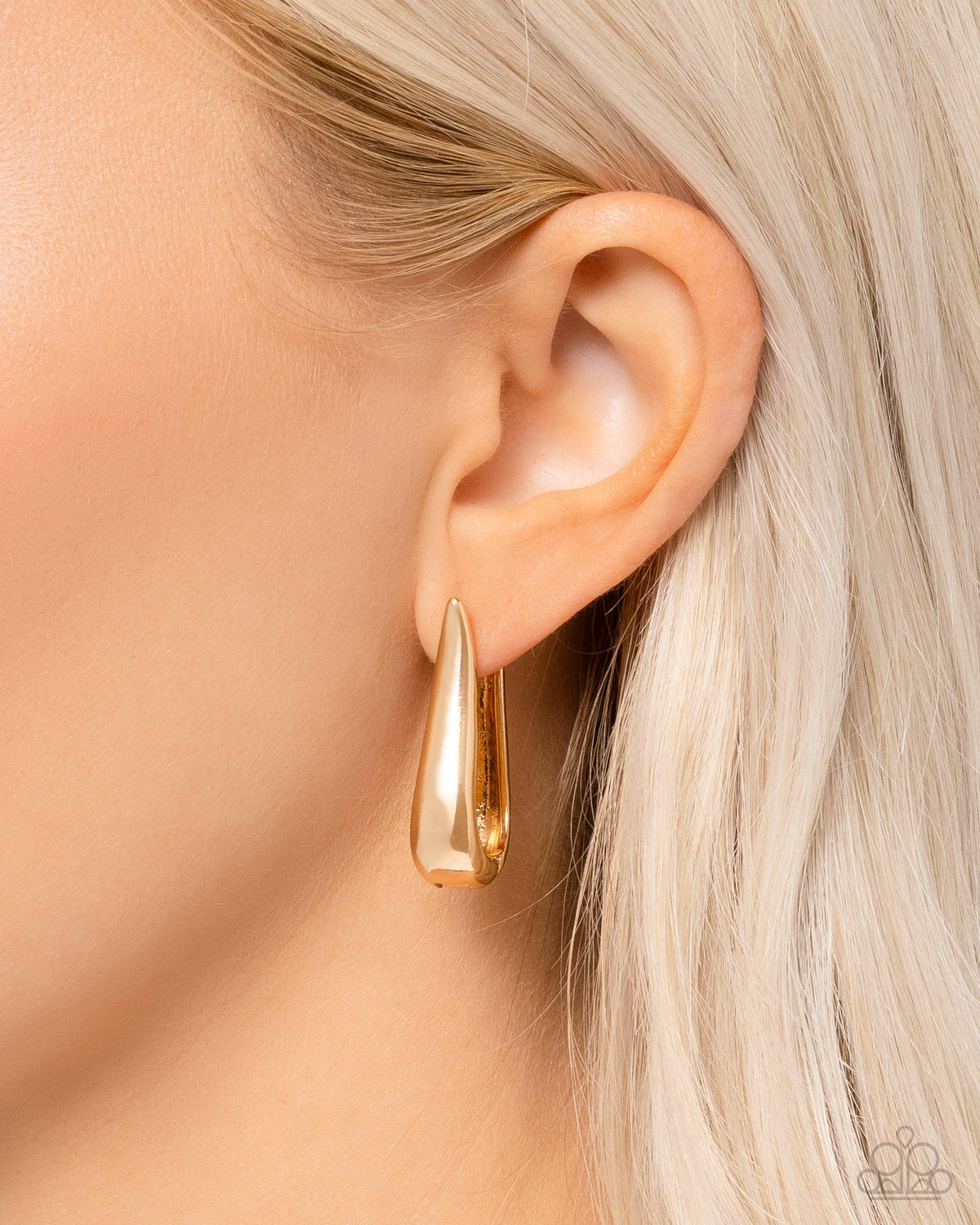 Malibu On My Mind Gold Hinge Hoops