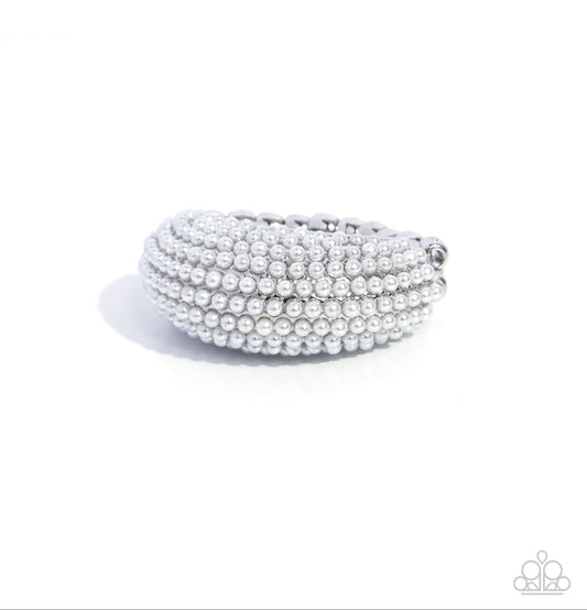 Opulent Overboard White Ring
