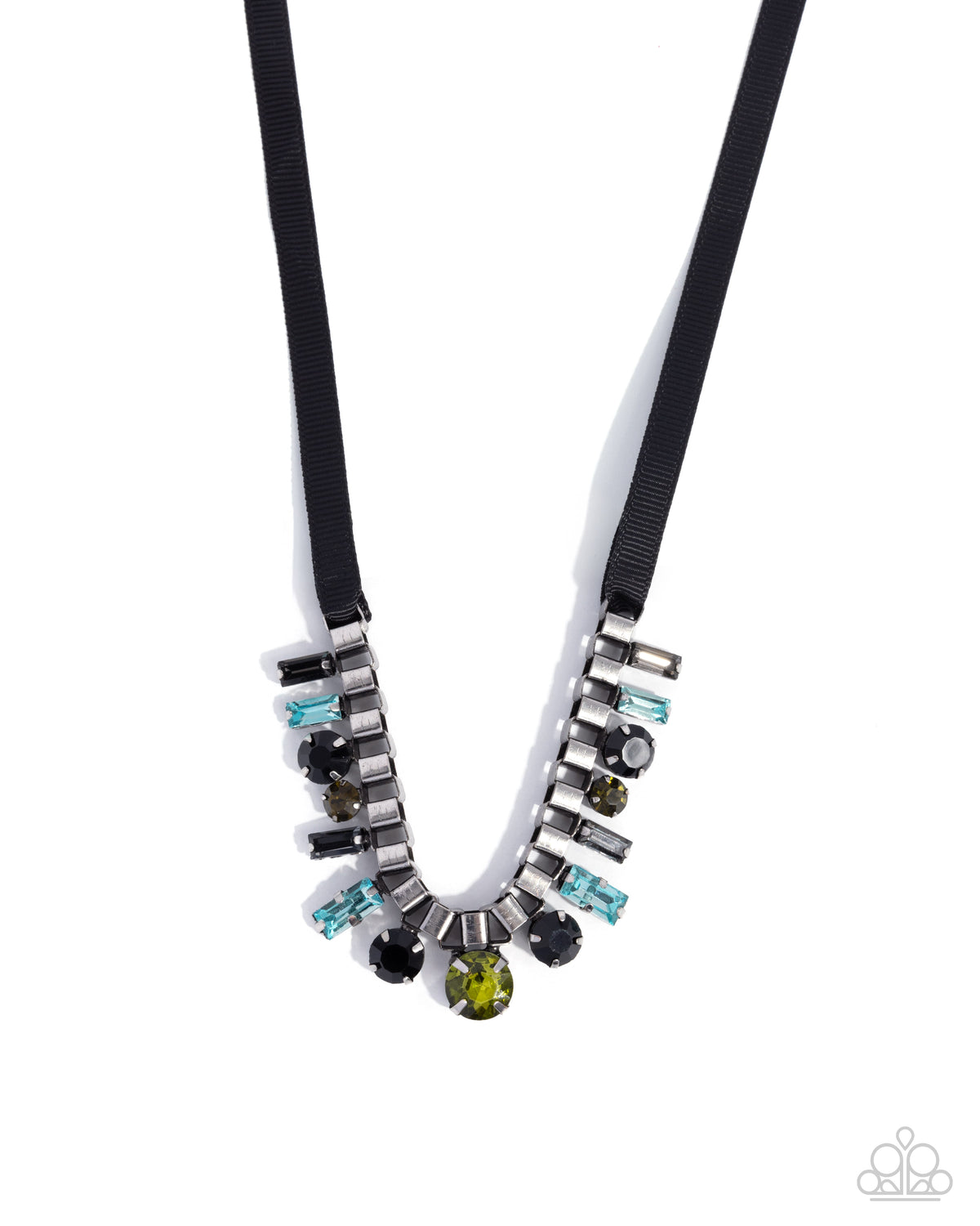 Ribbon Reveal Green Necklace