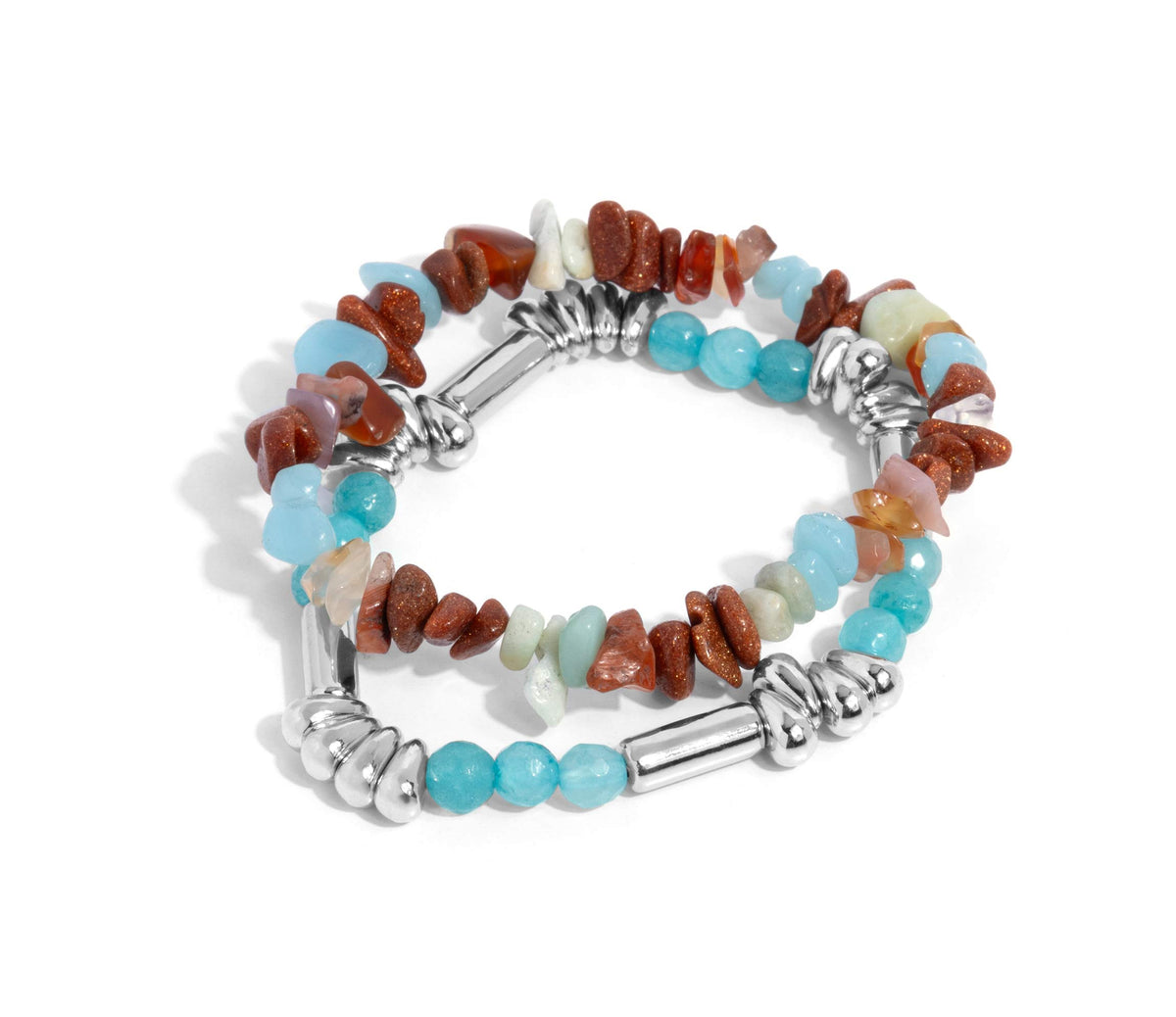 Stony Sequence Blue Bracelet