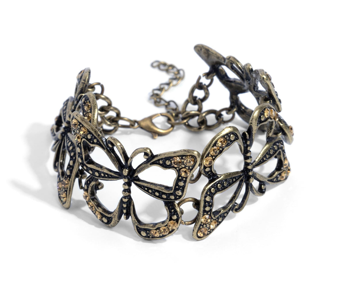 Butterfly Business Brass Bracelet