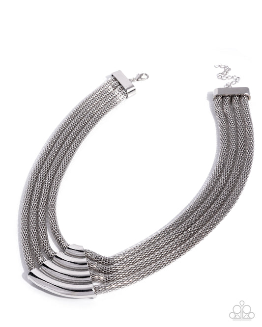 Get the MESH-age Silver Necklace