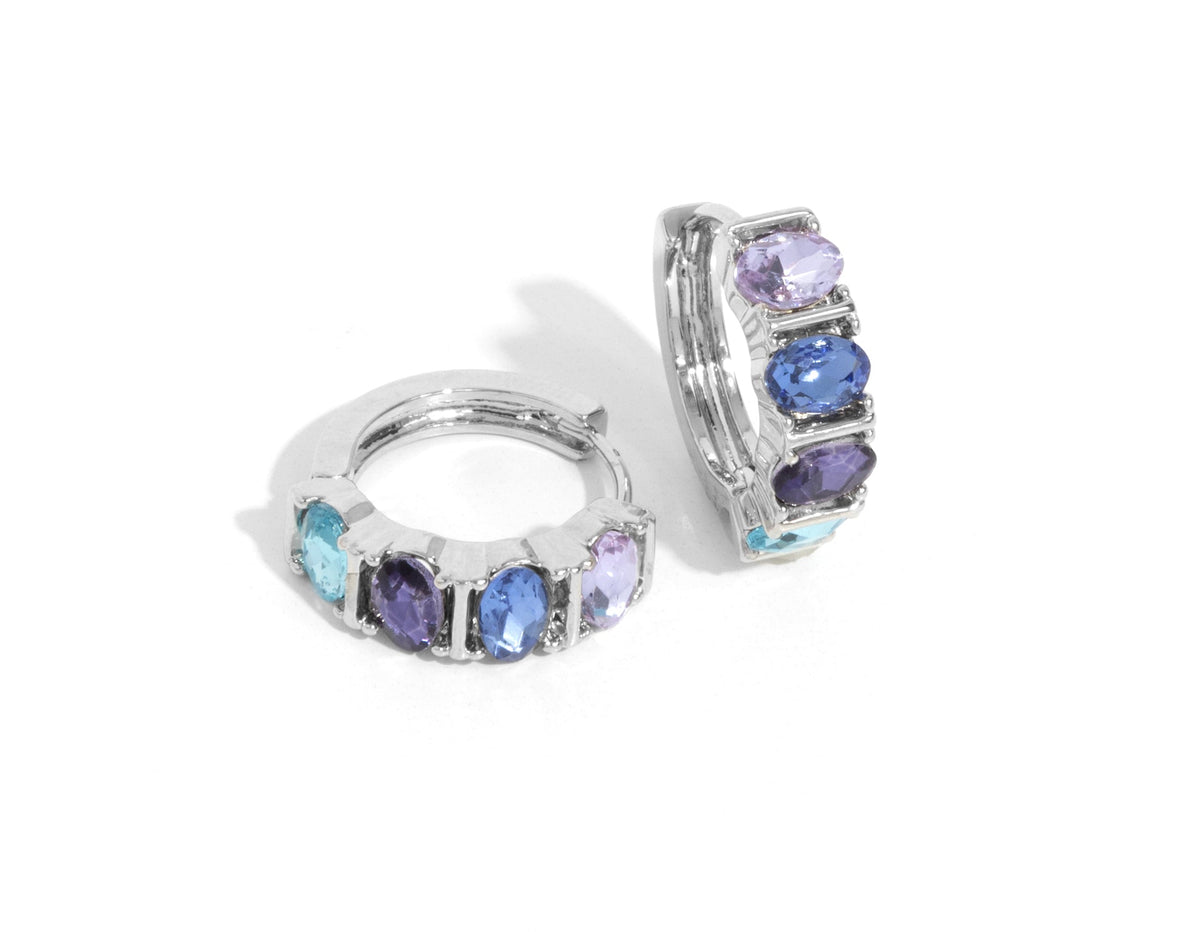 Impressive Impact Blue Hinge Hoops
