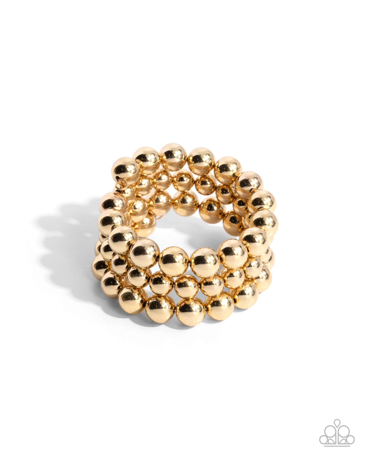 Refreshing Raindrops Gold Coil Bracelet