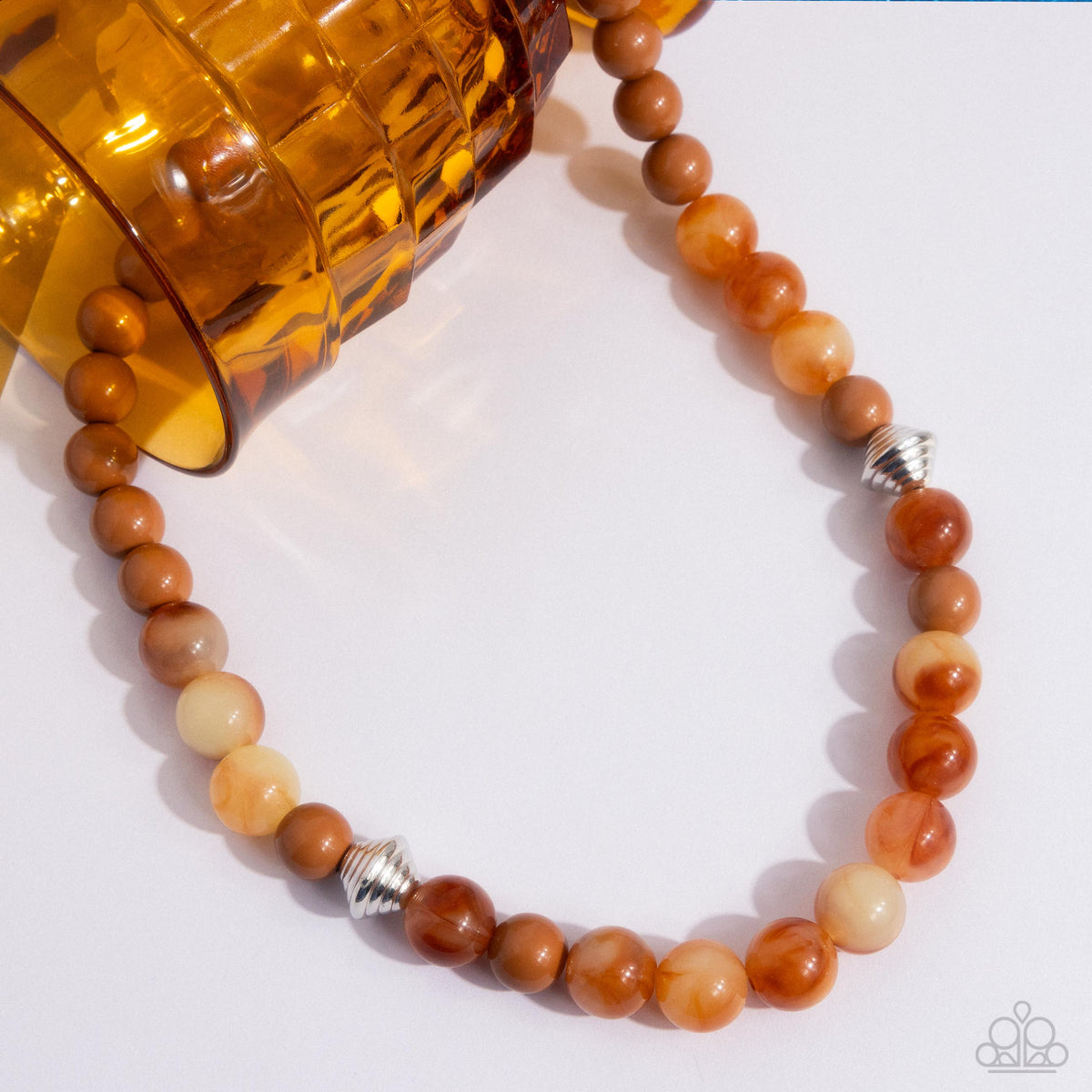 Showroom Swirl Orange Necklace