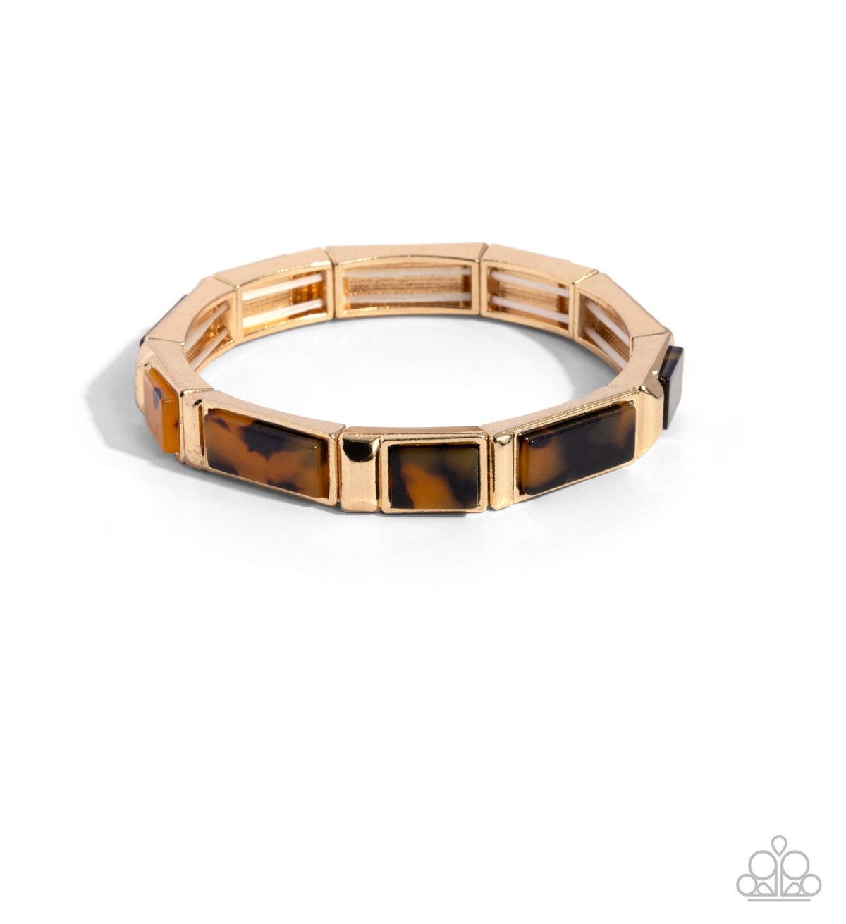 Acrylic Accent Gold Bracelet