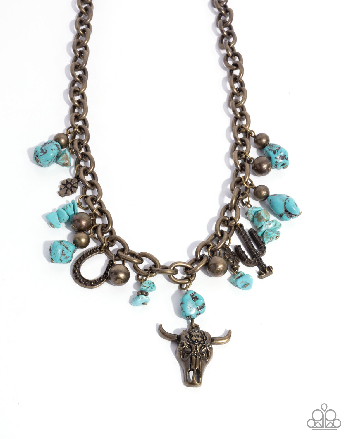 Wild West Whimsy Brass Necklace