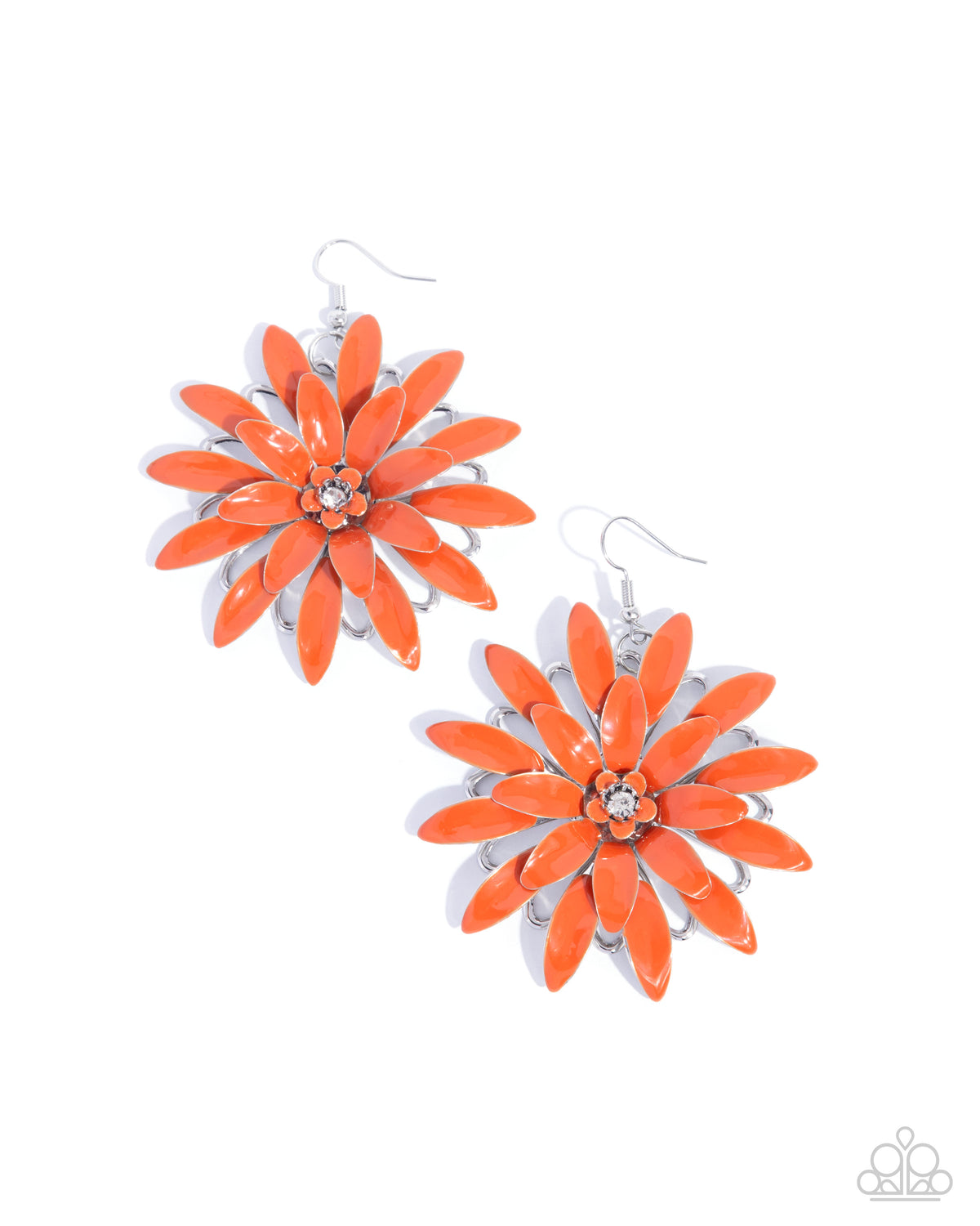 Floral Feeling Orange Earrings
