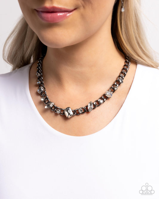 Pronged Perfection Black Necklace