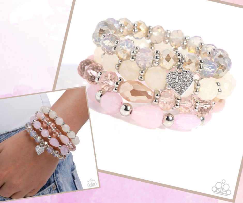 Adorable Array Pink Bracelet