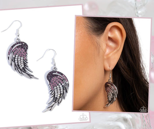 Angelic Appeal Purple Earrings