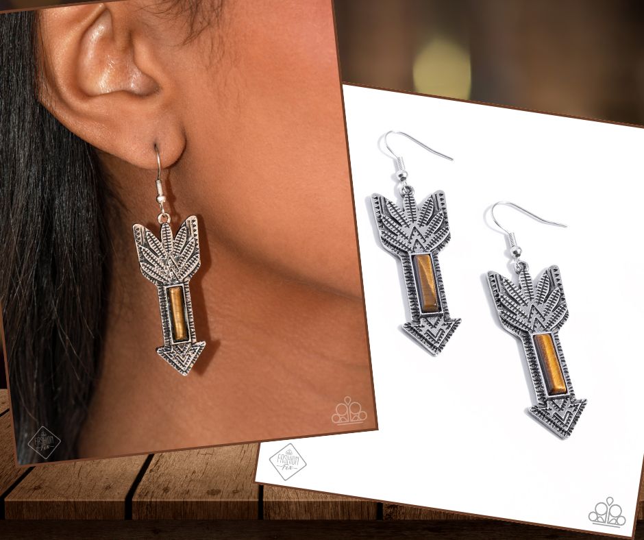 Elemental Exhibit Brown Earrings