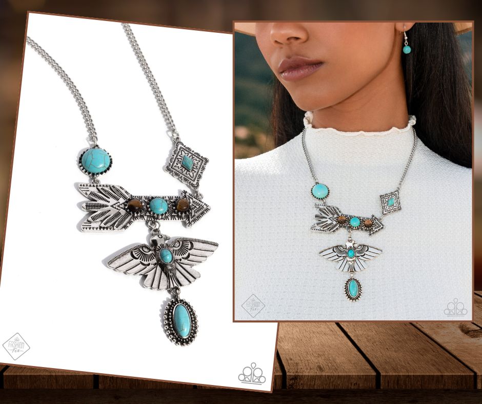 Earthy Exposé Blue Necklace