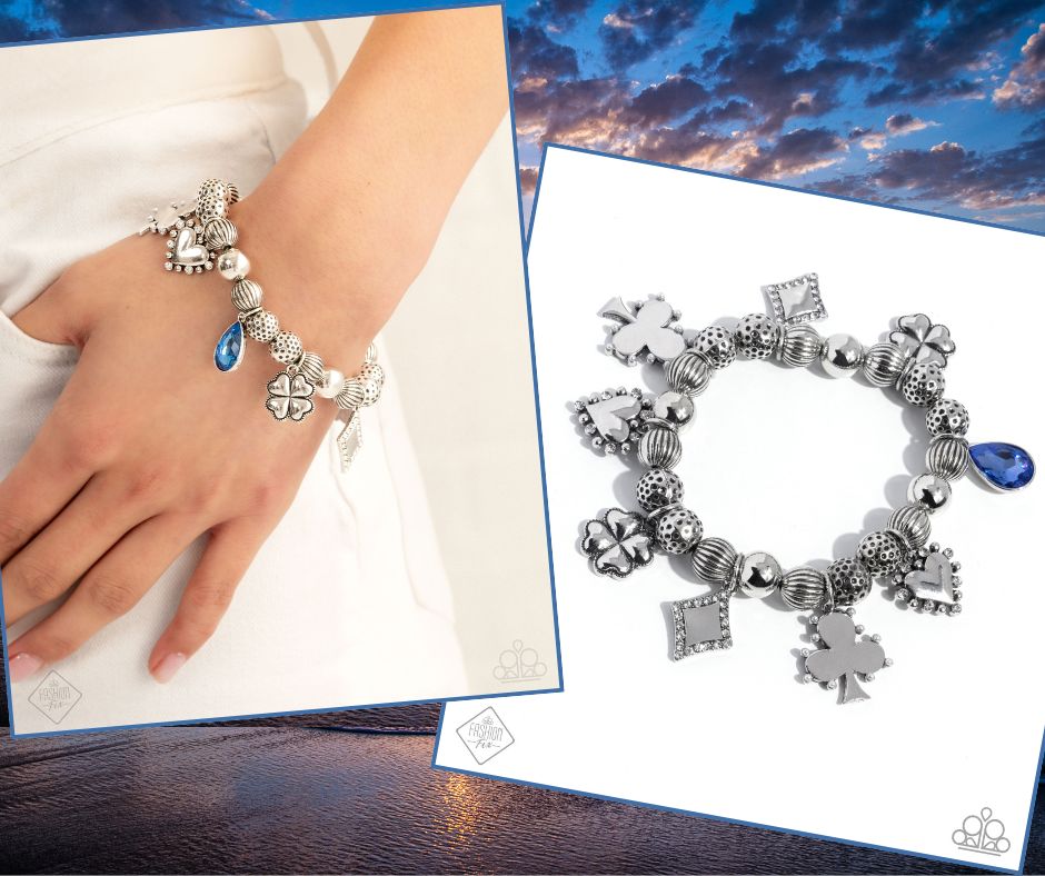 Spirited Sentiment Blue Bracelet