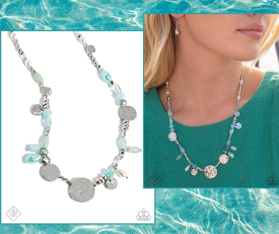 Refreshing Riot Blue Necklace