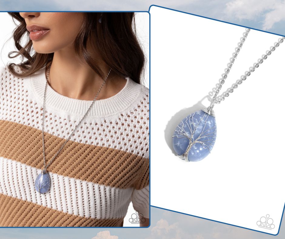 Stony Status Blue Necklace