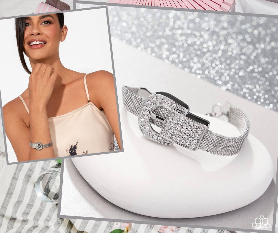 Boldly Buckled White Bracelet