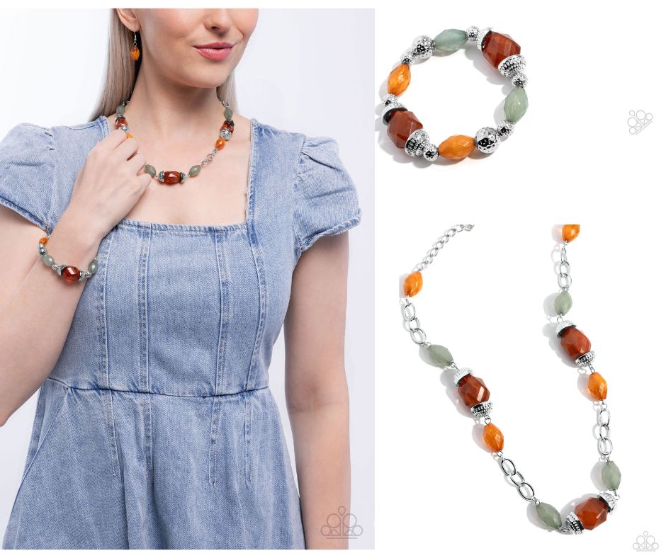 Beauty Culture Orange Necklace