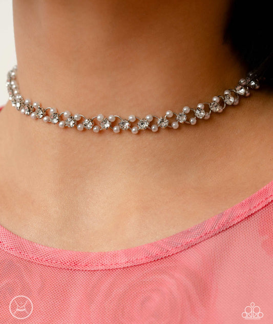 Classy Couture White Necklace
