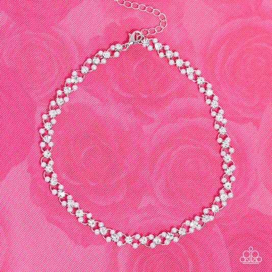Classy Couture White Necklace