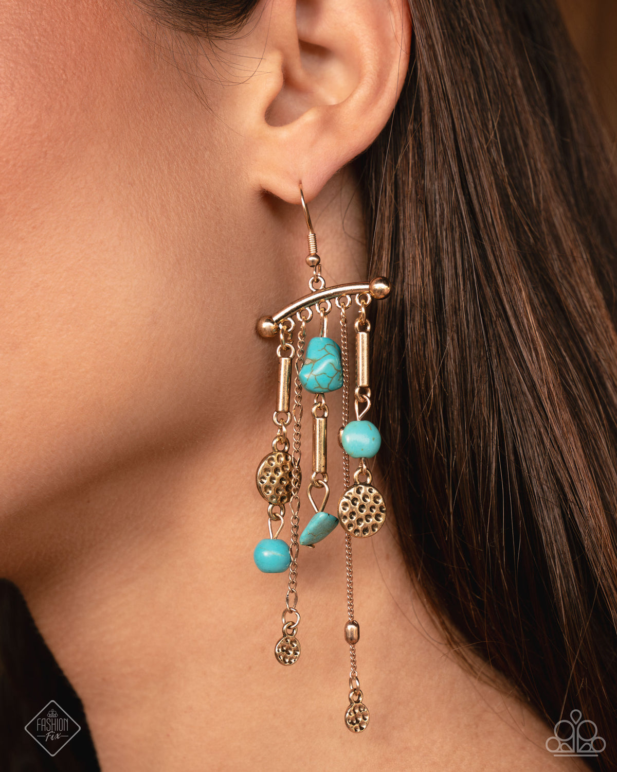 Coachella Cascade Blue Earrings