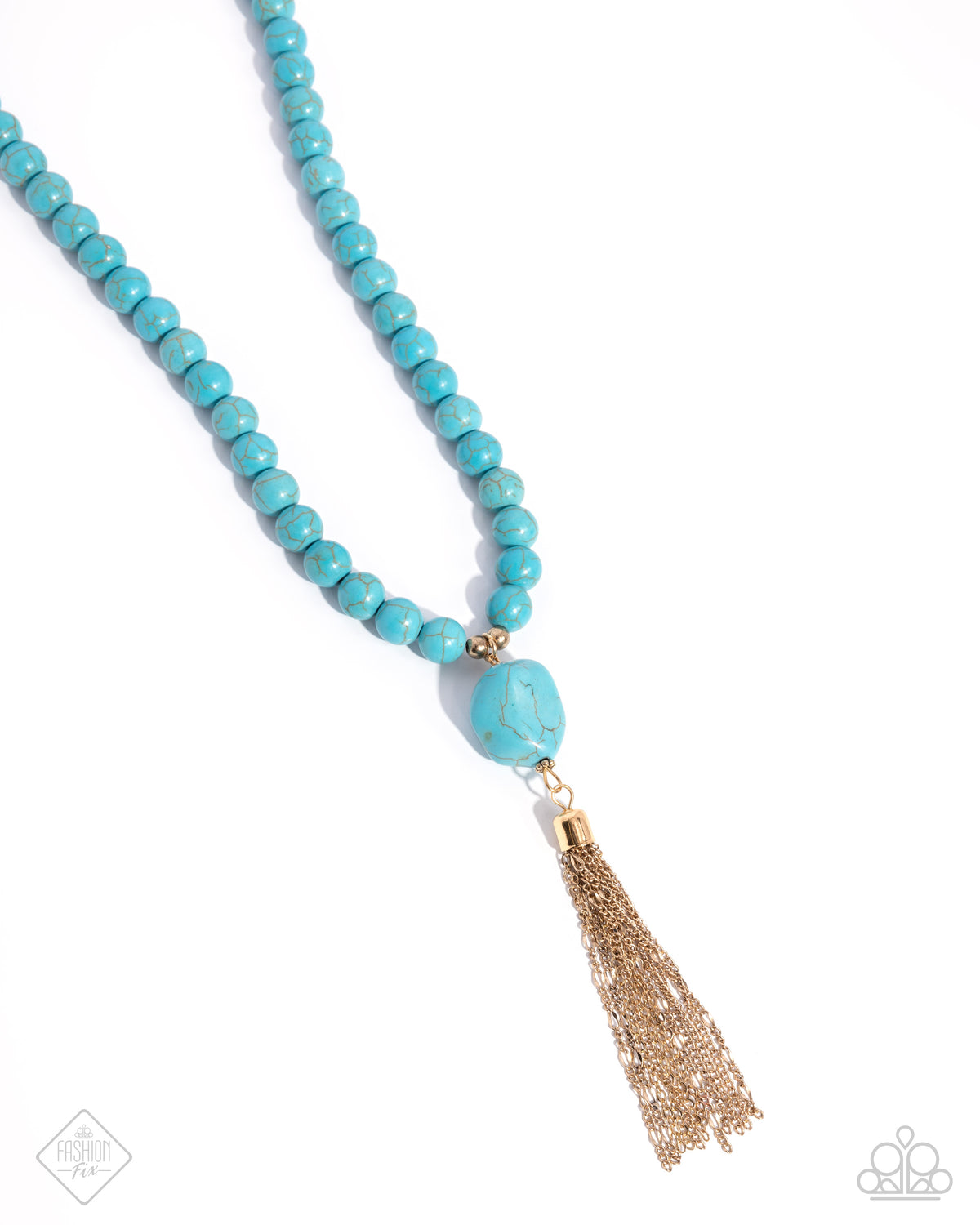 Coachella Chic Blue Necklace