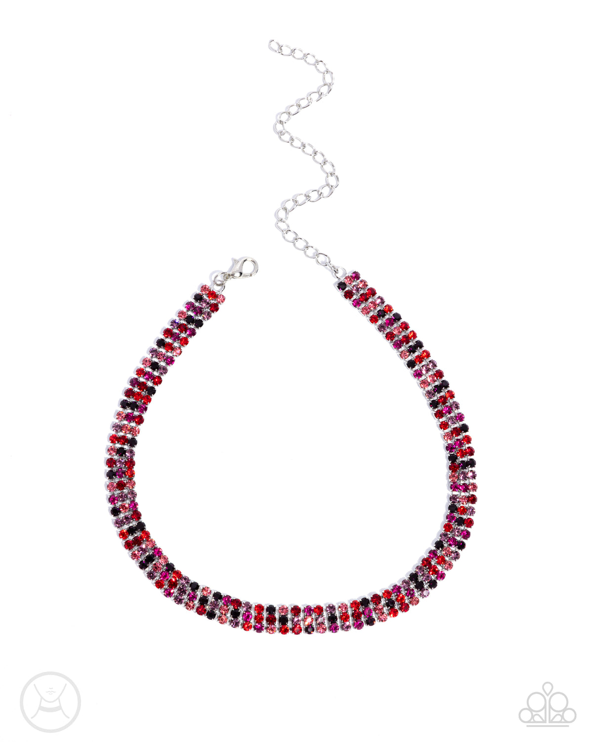 Terrific Trio Red Necklace