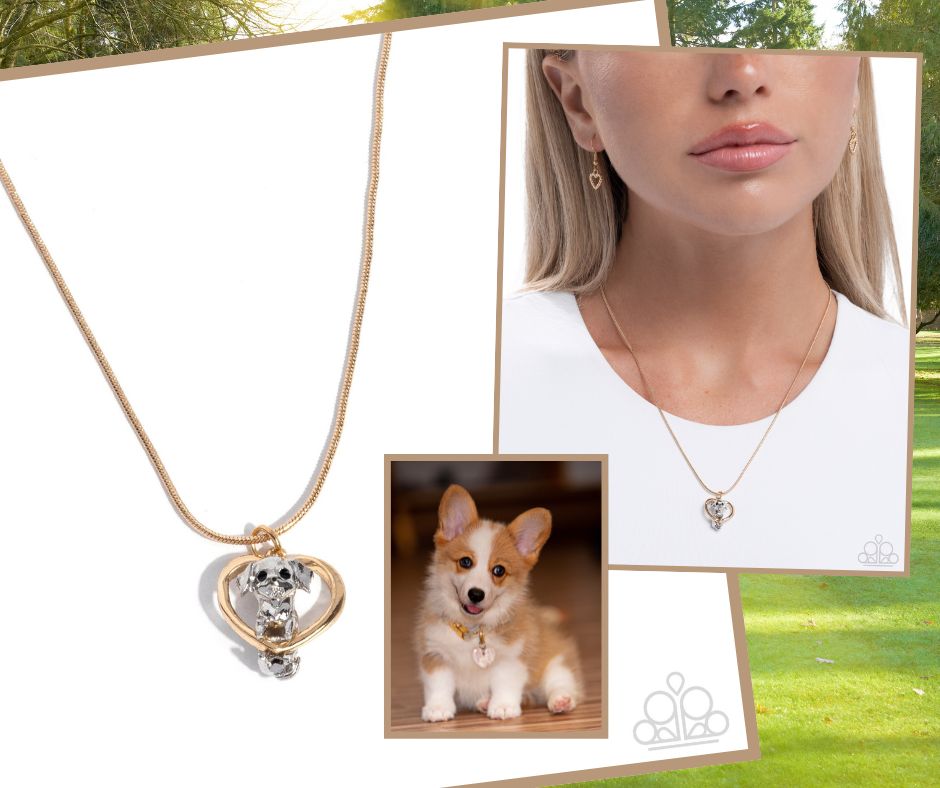 Delightful Dog Gold Necklace