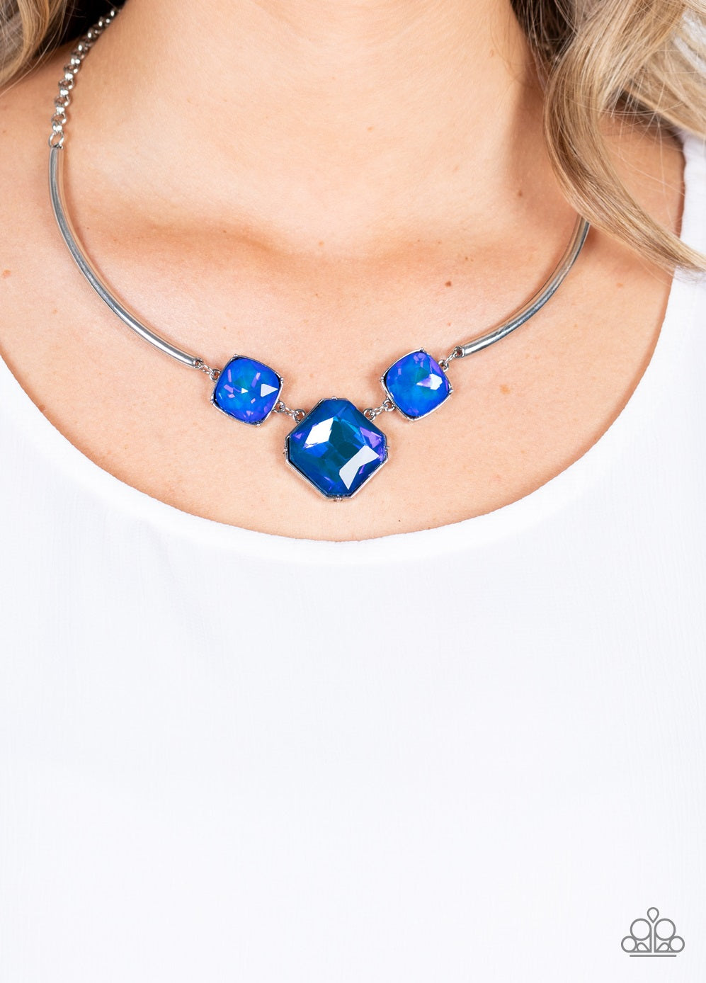 Divine IRIDESCENCE Blue Necklace