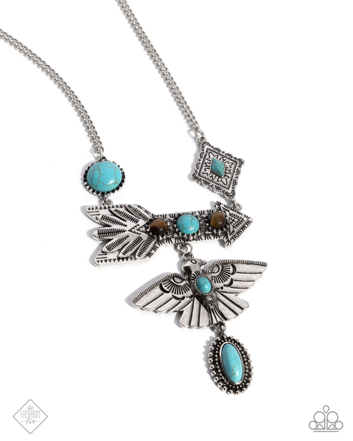 Earthy Exposé Blue Necklace