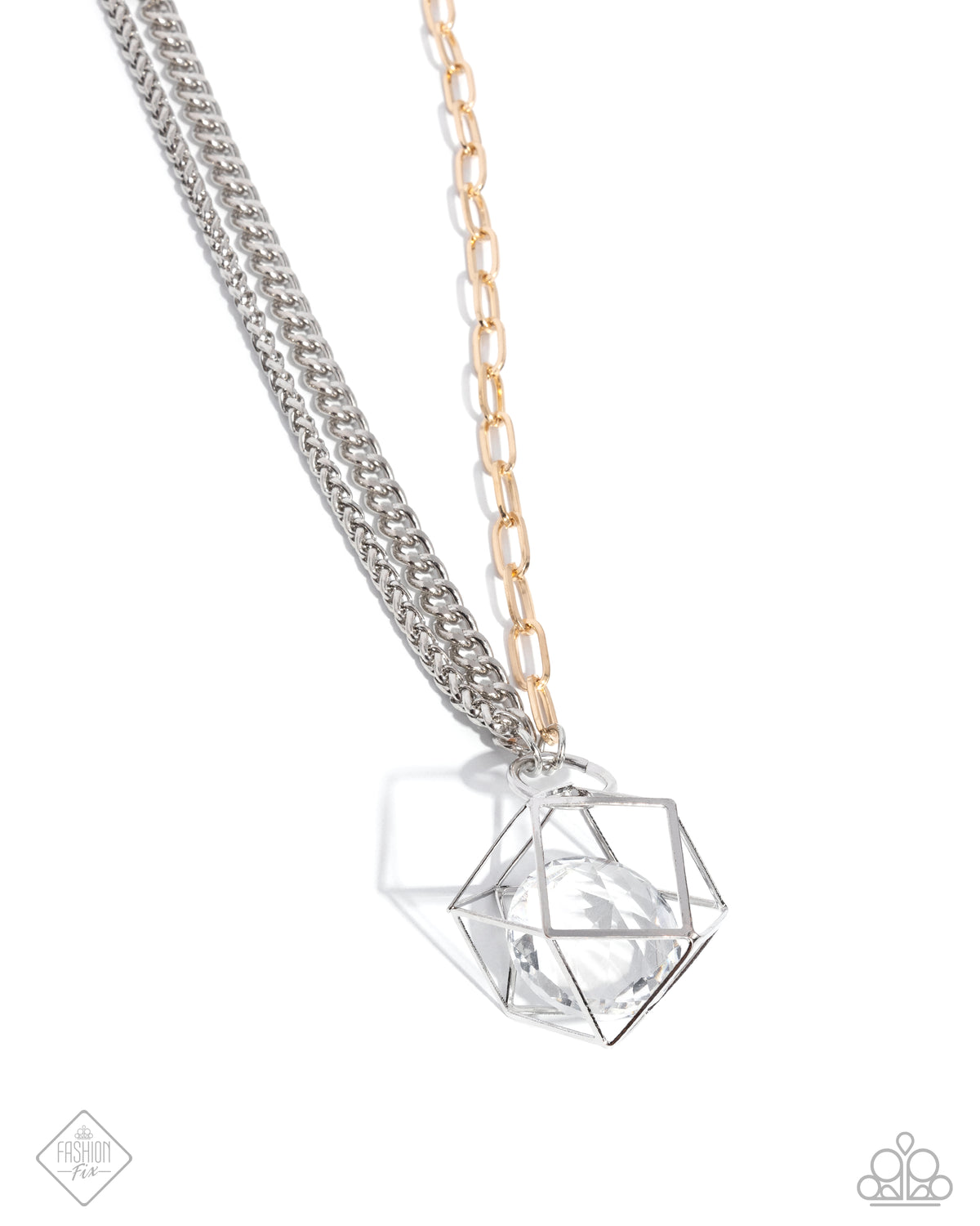 Enclosed Edge Multi Necklace