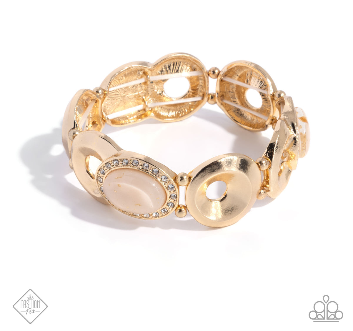 Feminine Flecks Gold Bracelet