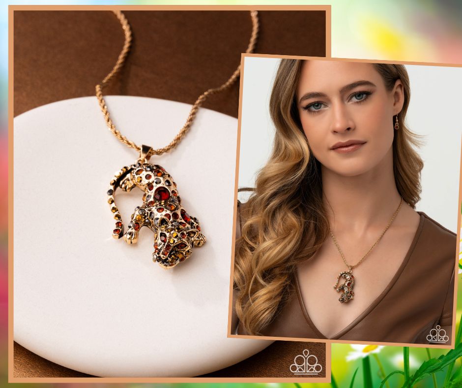 Ferocious Feline Gold Necklace