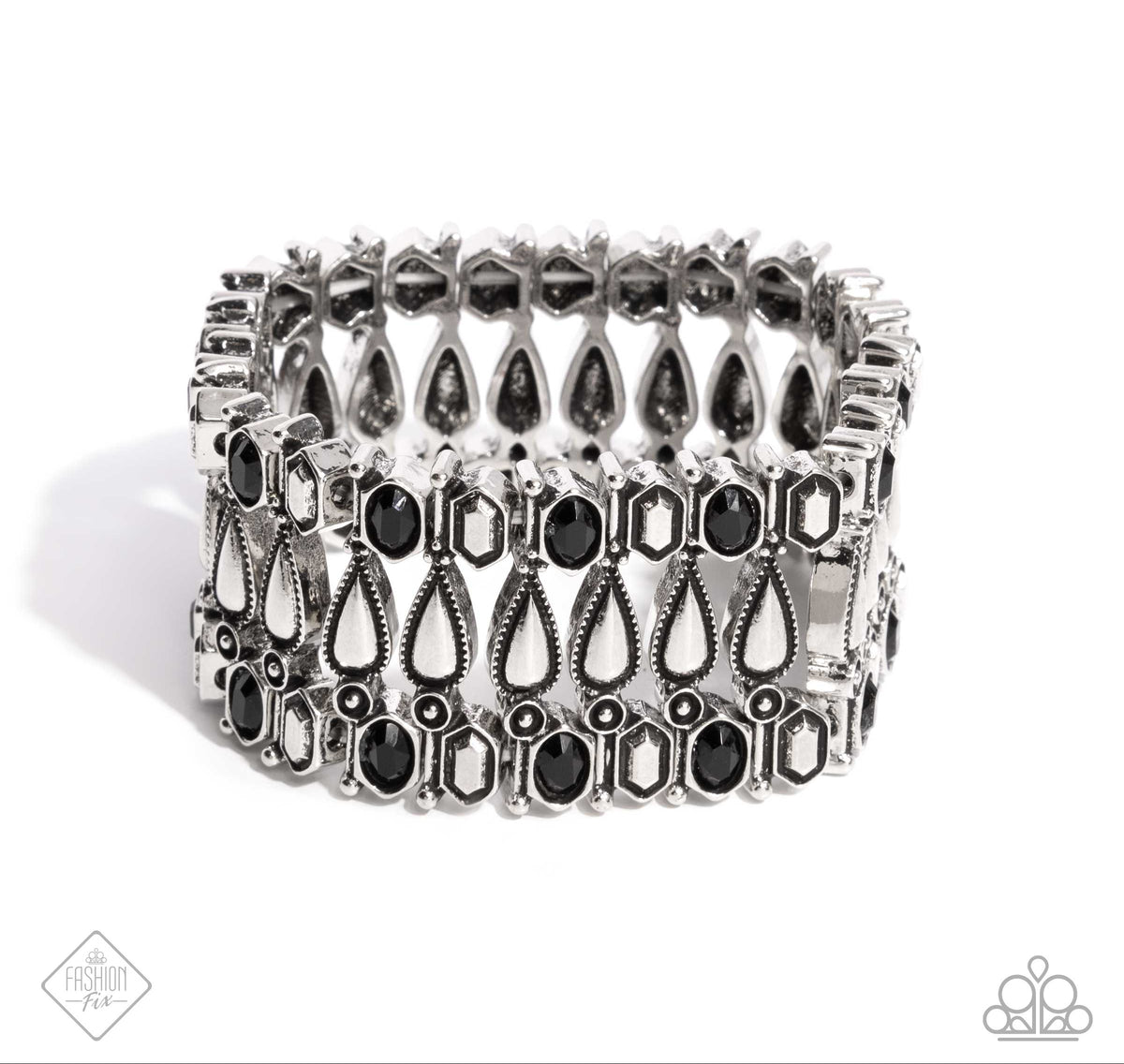 Festival Fencing Black Bracelet