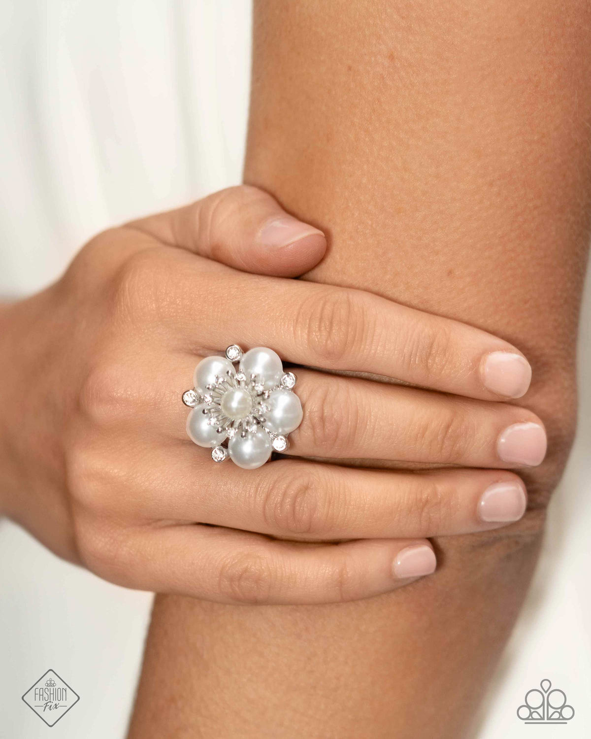 Friendly Flair White Ring