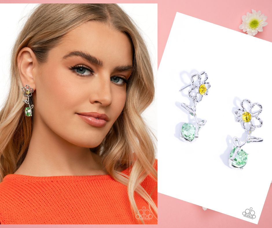 Whimsical Welcome Yellow Earrings