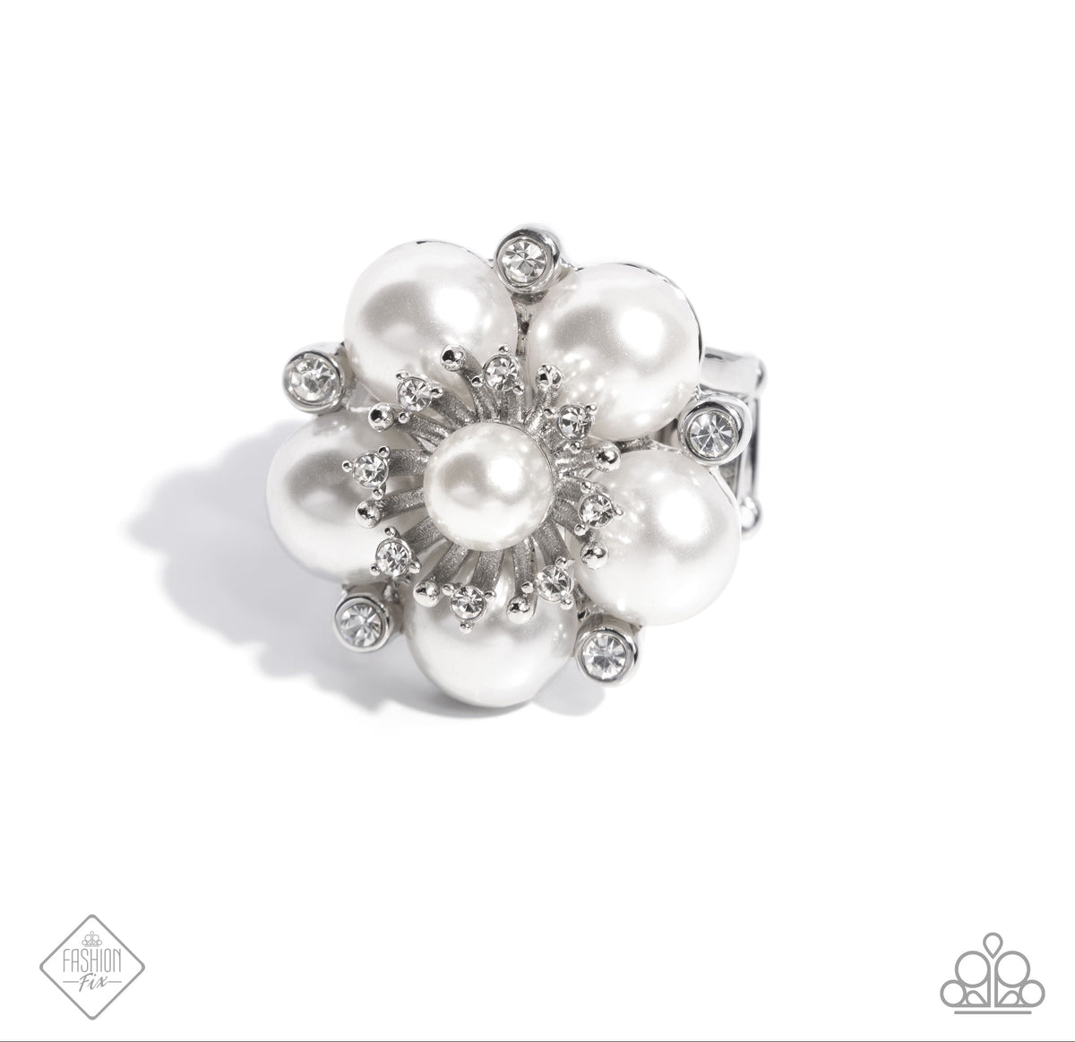 Friendly Flair White Ring
