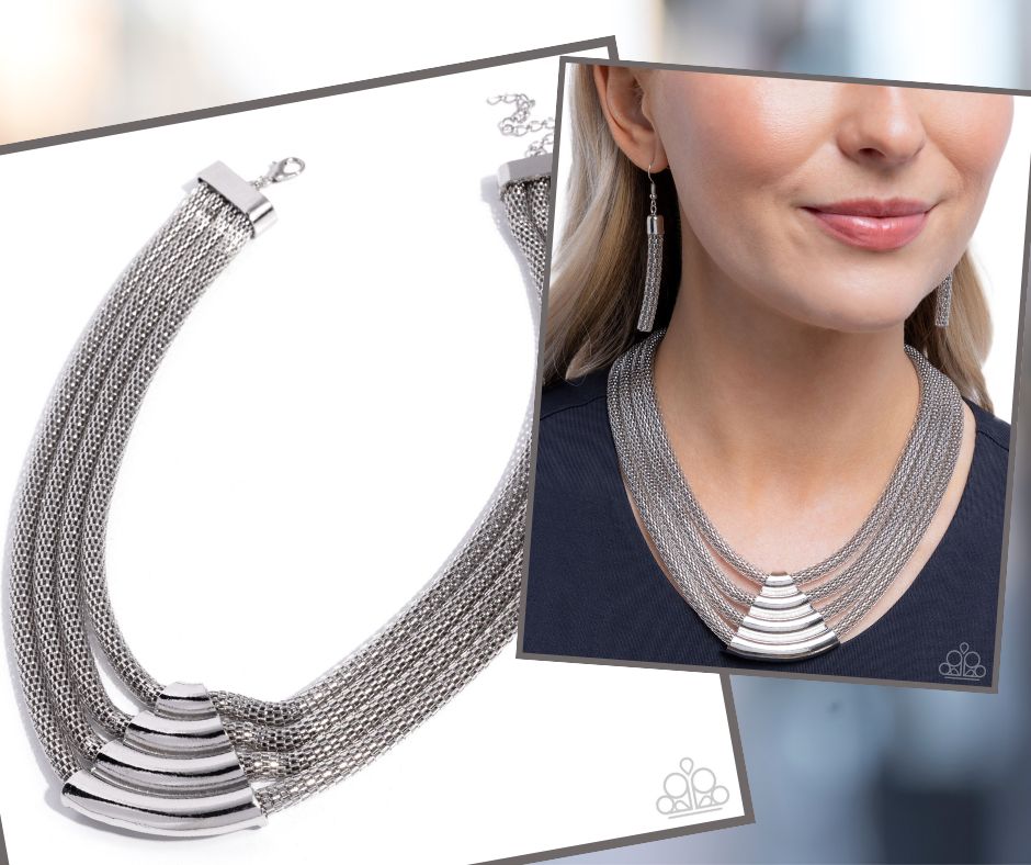 Get the MESH-age Silver Necklace