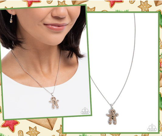 Gingerbread Glam Brown Necklace