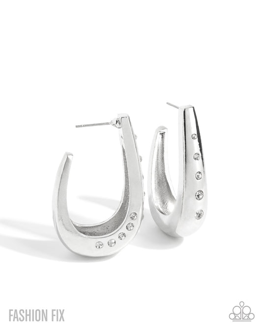 Skilled Shimmer White Hoops