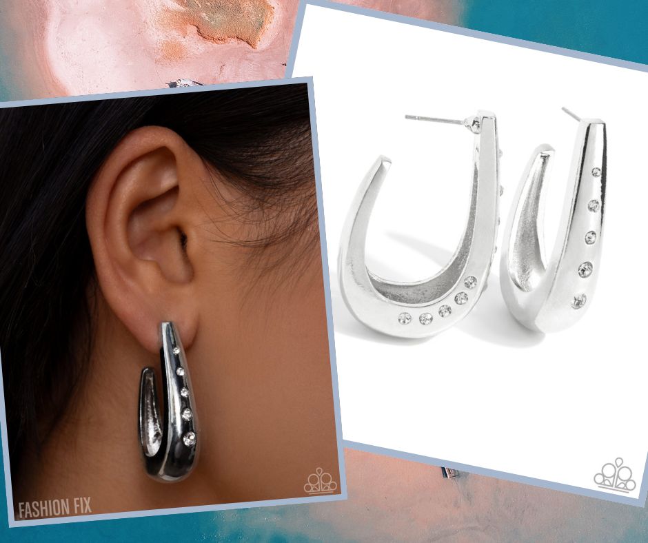 Skilled Shimmer White Hoops