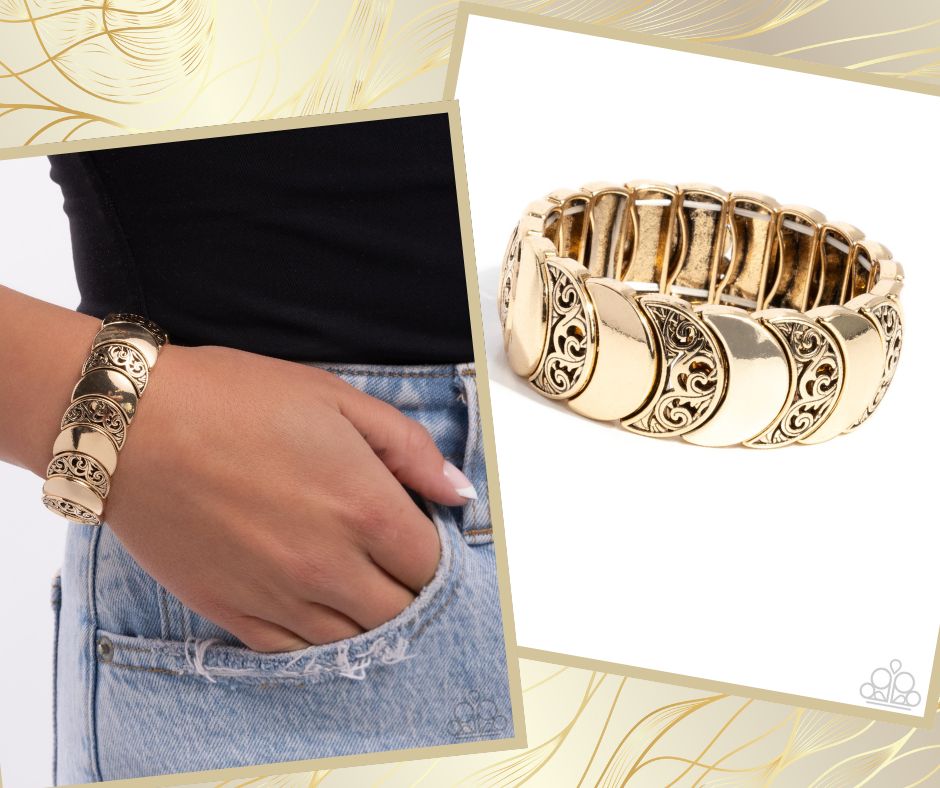 Filigree Flair Gold Bracelet