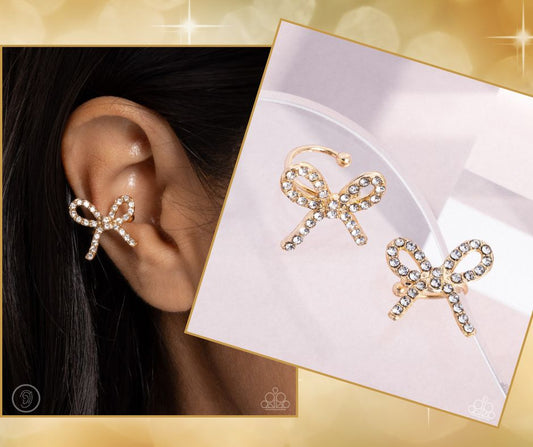 Convincing Charm Gold Ear Cuffs