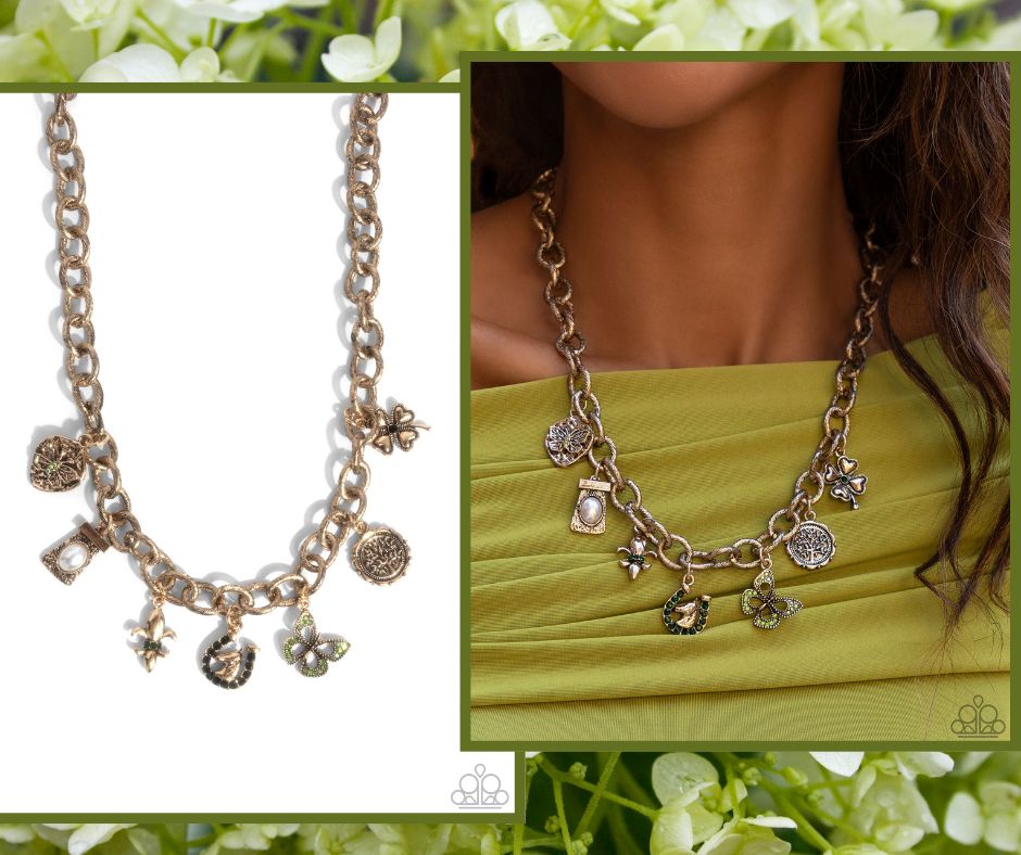 Good Luck To You Green Necklace